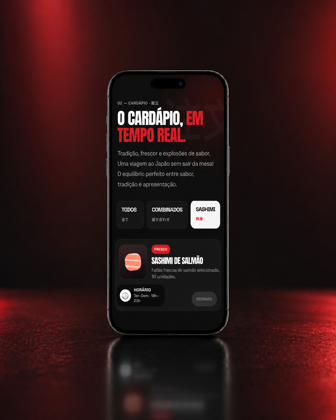 Cardápio digital de restaurante familiar