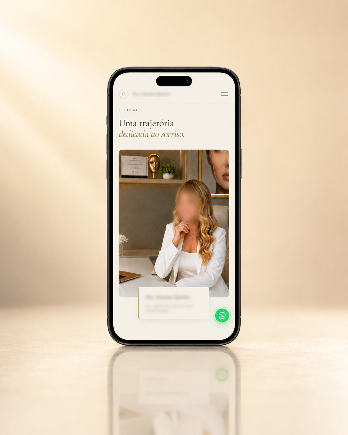 Landing page de studio de estética em Franca